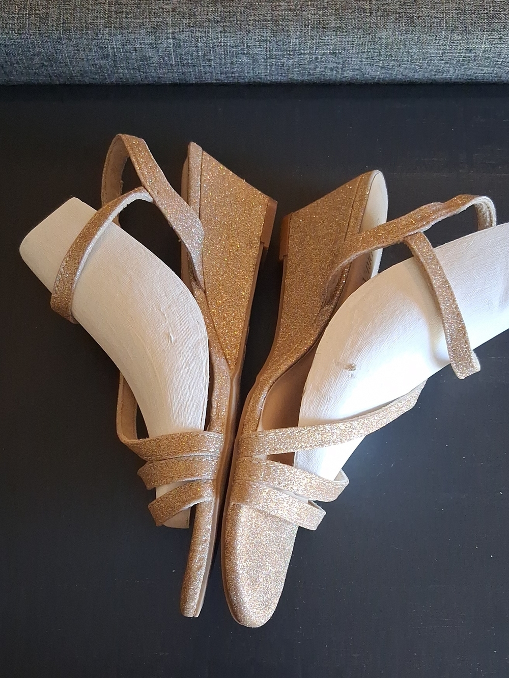 Dream Pairs Glitter Strappy Sandals — Gold - Picture 8 of 13